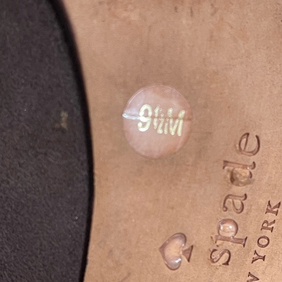 Kate Spade Chocolate Suede Heeled Booties size 9.5M - Picture 12 of 14